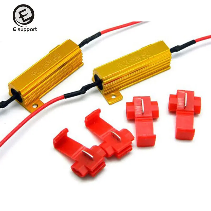 2x LED Load Resistors 50W 6 ohm LED Turn Signal Bulbs Blinker Hyper Flashing