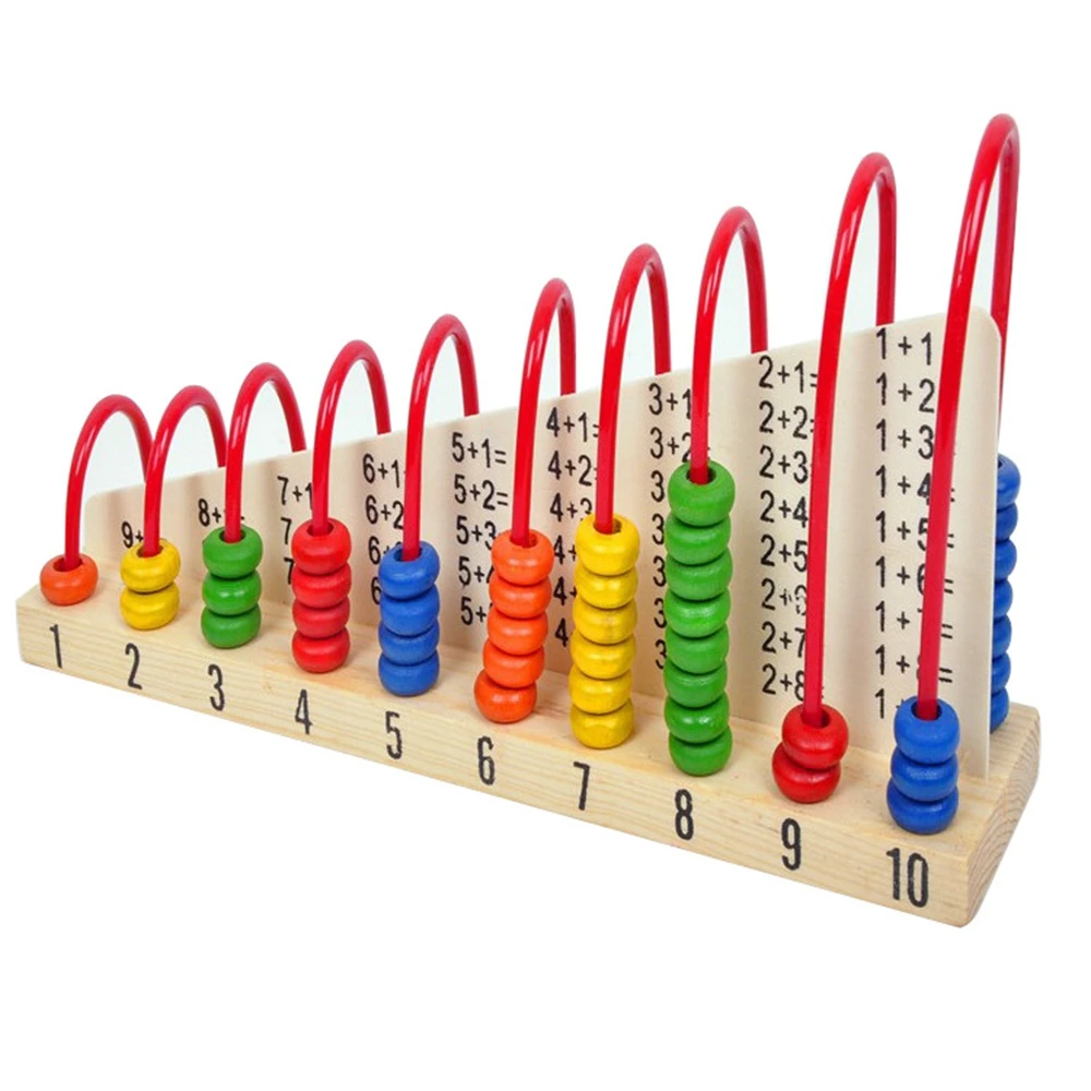 

Multicolor Wooden Abacus Soroban Toys Children Counting Calculation Shelf Blocks Montessori Learning Educational Math Toys