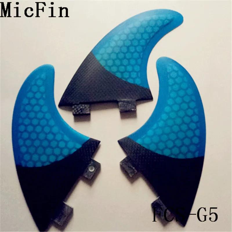 Micfin quillas surf вафельная fcs плавники стекловолокна досок для серфинга плавники три ребра размер M-G5