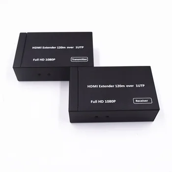 

HDMI Extender Over Single UTP CAT5e/CAT6 120m Cables Support 1080p 120m Extension HDMI Splitter Transmitter Receiver