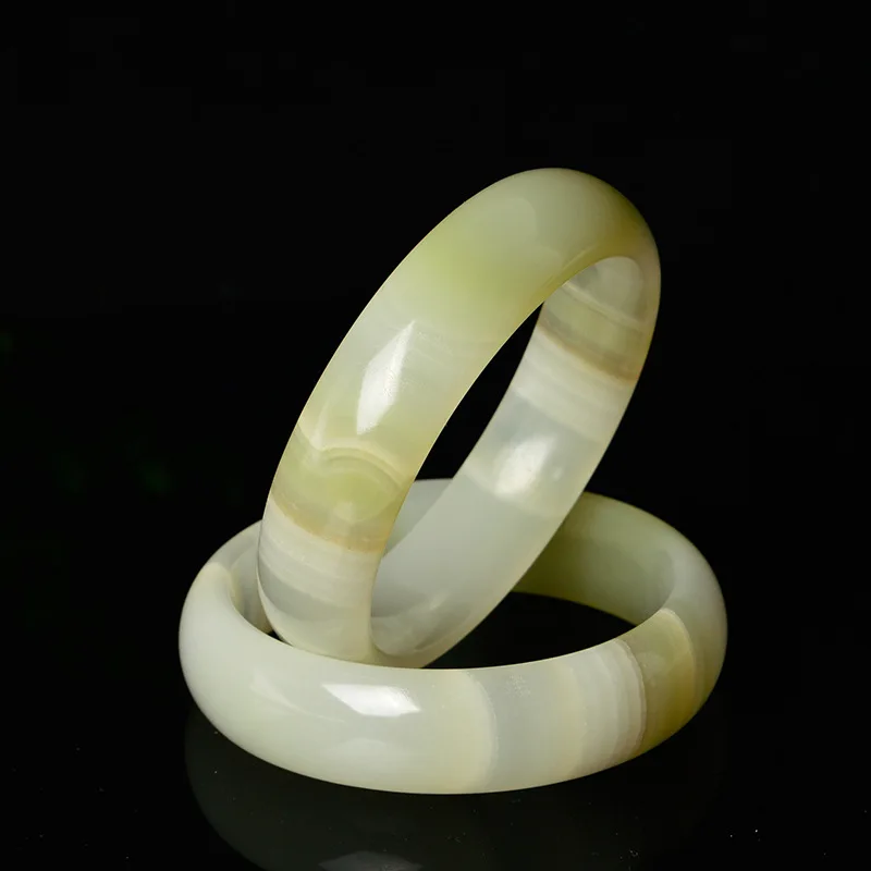 Женский браслет из натурального камня с зеленым камнем | Украшения и аксессуары