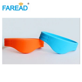 

Free shipping RFID Wristband 13.56mhz Ntag216 888bytes NFC For ticket system and harsh environment 100pcs/lot