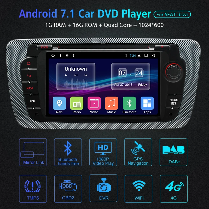 Flash Deal Junsun 2 Din Android 7.1 Car DVD Multimedia player For Seat Ibiza 2009-2013 GPS Navigation OBD2 RDS raido video audio player 1 Flash Deal Junsun 2 Din Android 7.1 Car DVD Multimedia player For Seat Ibiza 2009-2013 GPS Navigation OBD2 RDS raido video audio player 1