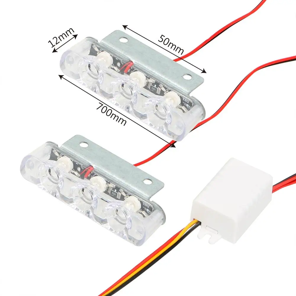 LEEPEE 1 пара фар дальнего света хвост Светильник Универсальный 3 светодиодный мерцающий светильник Moto стоп Предупреждение лампа авто-Стайлинг