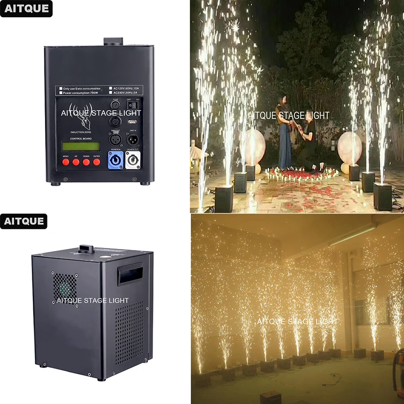 

6lot New dmx control cold spark fireworks fountain machine pyrotechnics fireworks