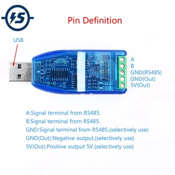 

Industrial USB To RS485 Converter Upgrade Protection Converter Compatibility Standard RS-485 Connector Board Module