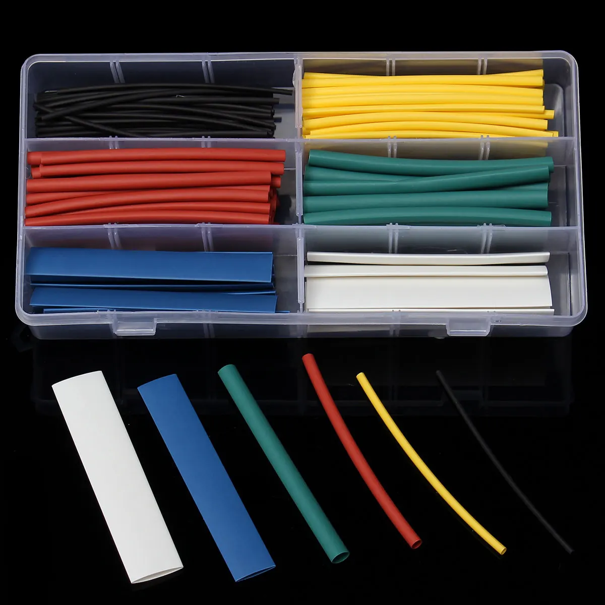200Pcs/Set Halogen Free 21 Heat Shrink Tubing Wire Cable Kit 6 Sizes 6