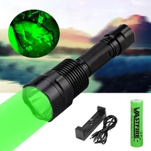 2000 люмен высоковыходной Тактический C12 ультра пистолет фонарь для ружья зеленый/красный оружие Свет охотничий фонарь фонарик+ 18650+ USB зарядное устройство