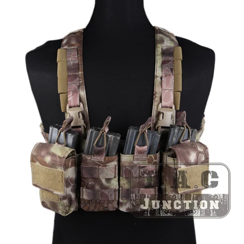 

Emerson Combat Rapid Assault Chest Rig Highlander Quick Release Duty Carrier Vest Harness with M4 M16 Mag Magazine Pouch