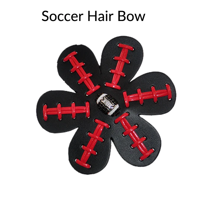 soccer hair bow 4