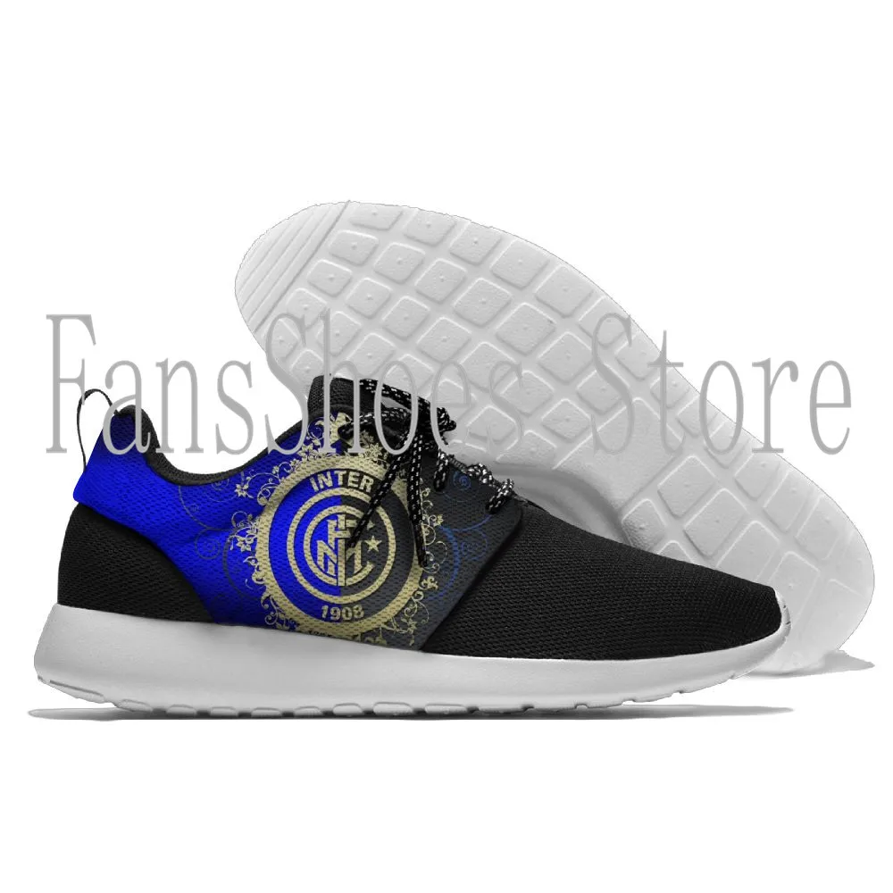 

Inter Milan football team soccer shoes light breathable soft insole for outdoor trekking walking running sneakers