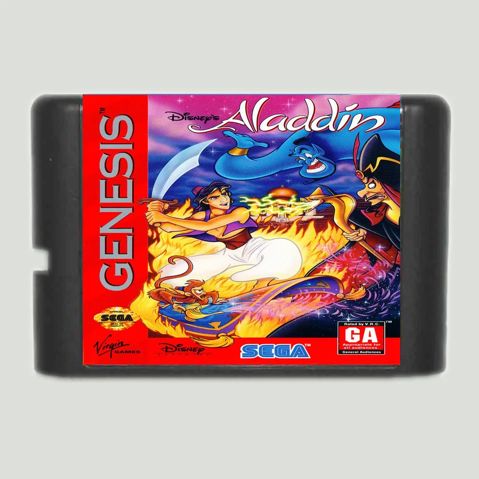 

Aladdin 16 bit MD Game Card For 16 bit Sega MegaDrive Genesis game console