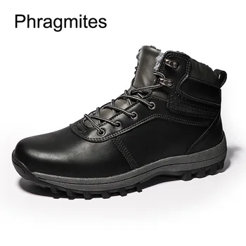 

Phragmites Fashion Sale European Martin Boots All-match Adult Botas Genuine Leather Men Shoes Winter Snow Shoes Botas Hombre