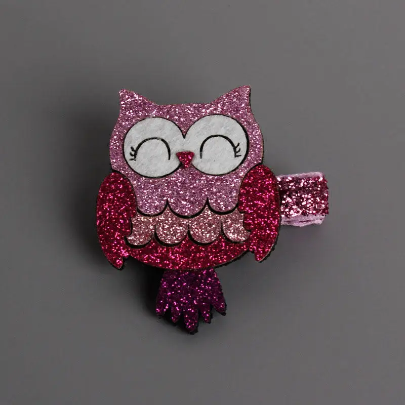 2 Горячая 1 шт. Детские Девочки Принцесса Сова заколка для волос Маленький Euramerican мультфильм детские шпильки для волос - Цвет: 2