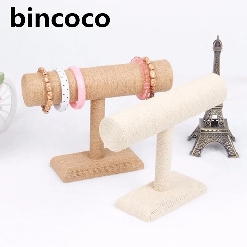 FR Velours T-Bar Présentoir Support Organisateur Bracelet Bijoux Bandeau Rack