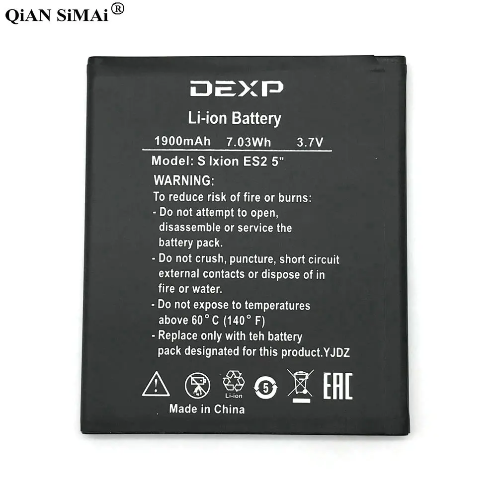 Сменный аккумулятор для DEXP IXION ES2 1900 мАч 5 дюймов с номером отслеживания|1900mah