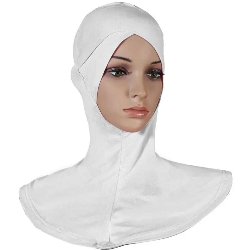Мусульманские женщины под шарф, шляпа, шапка, кость головной убор хиджаб исламский Niquabs обертывание Chemo Cover Arab cap s Ninja Amira шапки Ближнего Востока - Цвет: white