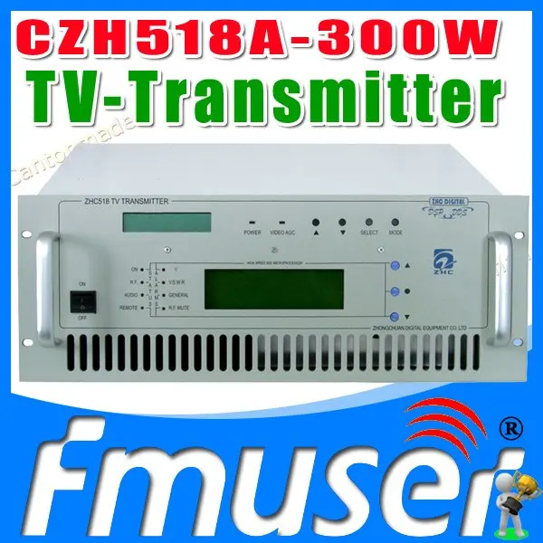CZH518A 300W VHF UHF все твердотельные беспроводные аналоговые ТВ передатчик сигнала
