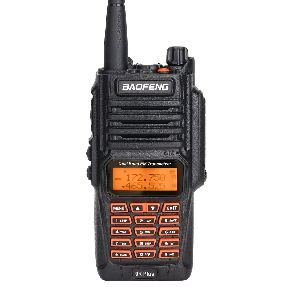 2 шт. Baofeng UV-9RPlus 8 Вт Высокая мощность 2800 мАч батарея UHF VHF Двухдиапазонная IP67 водонепроницаемая рация обновленная BF-UV9R радио