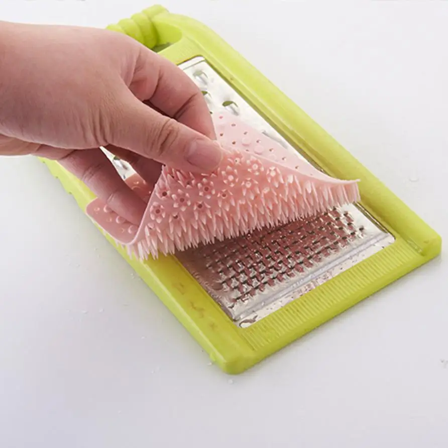 Kitchen Multi Functional Cleaning Brush Silicone cleaning bowl brush