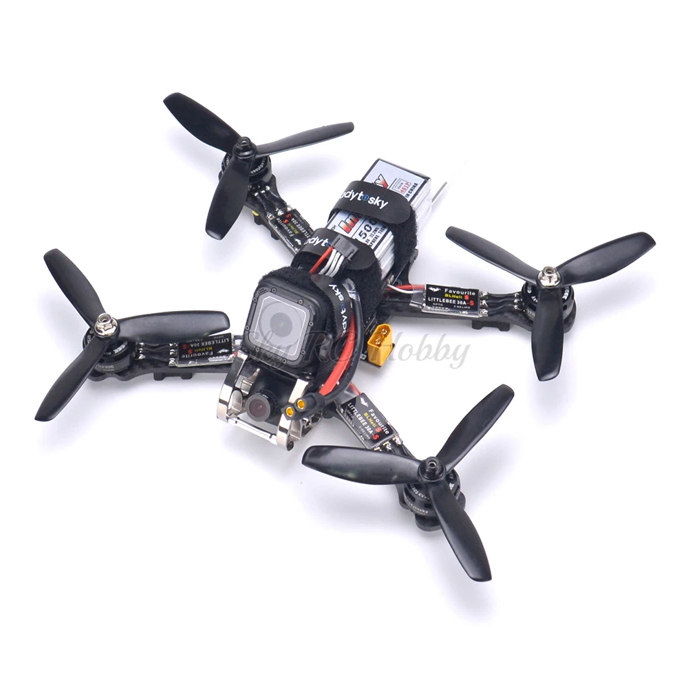 Петух 230 225 мм углеродное волокно Квадрокоптер комплект F3 Acro Littlebee 30A BLHeli-s ESC GTS2305 2700kv мотор/Flysky I6 FS-I6