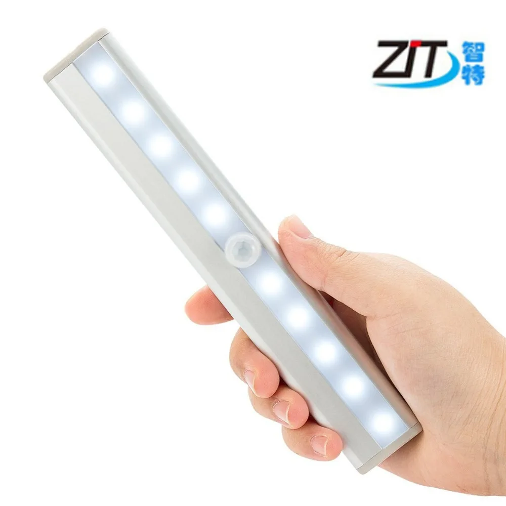 

Infrared PIR Motion Sensor LED Cabinet Light Auto On/Off Battery Operated Night Light Closet Wardrobe Lamp Pathway Kitchen Luz
