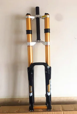 Новая вилка с зумом 26/2" дюймов DH Велосипедная вилка с подвеской 20 мм через ось Спусковая вилка - Цвет: 29 inch