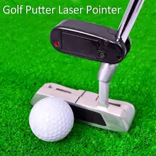 Mini Black Golf Putter лазерная указка, направляющая тренировочную линию корректор, улучшая помощь, инструмент для игры в гольф, аксессуары с батареей