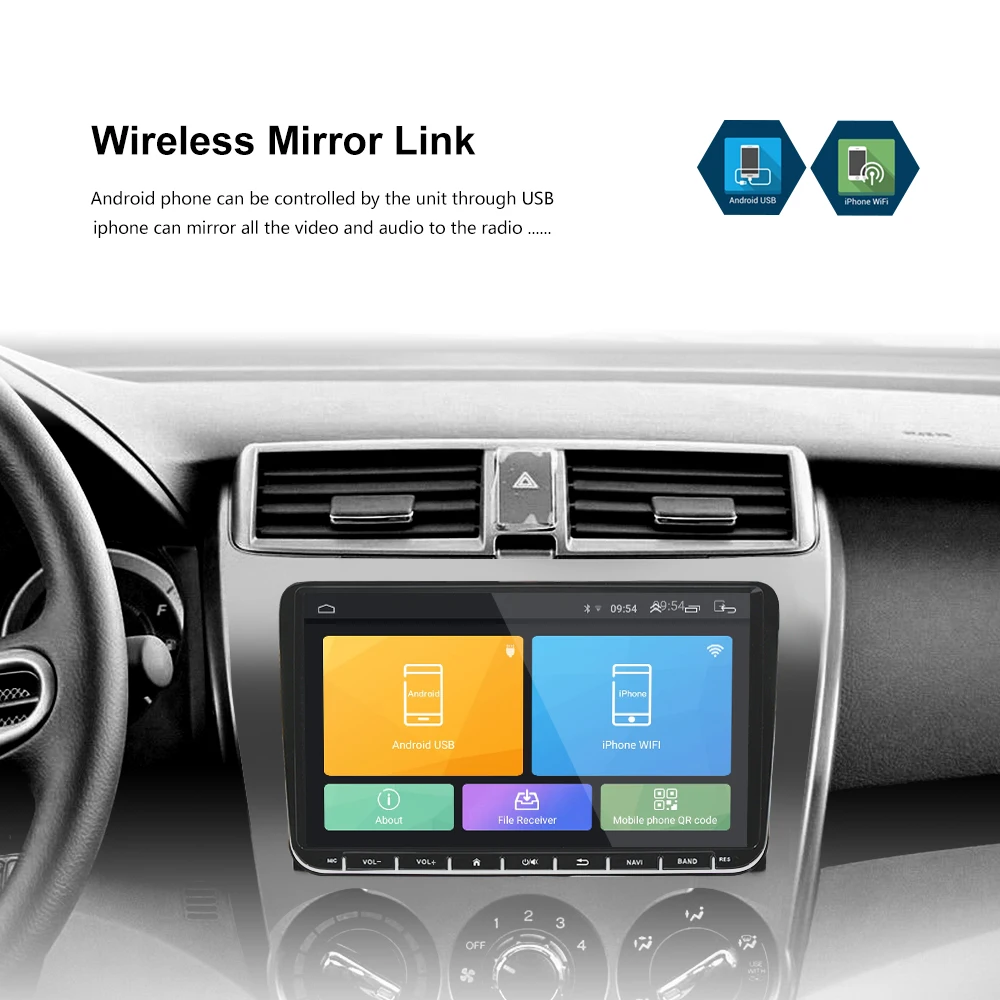 9 дюймов Android 6,0 Автомобильный ПК GPS, видеоплеер для VW/Volkswagen/TOURAN/POLO/PASSAT/Golf/Skoda/Seat CANBUS Wifi навигация радио FM