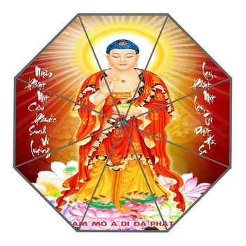 

New Arrive Custom Buddha, Oriental Buddha Umbrellas Creative Design High Quality Foldable Rain Umbrella