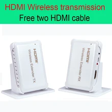 30 м HDMI Беспроводной передачи Extender 98ft передатчик и приемник Поддержка HDMI 1.4 HDCP 1.4 3D 1080 P Бесплатная два Кабель HDMI
