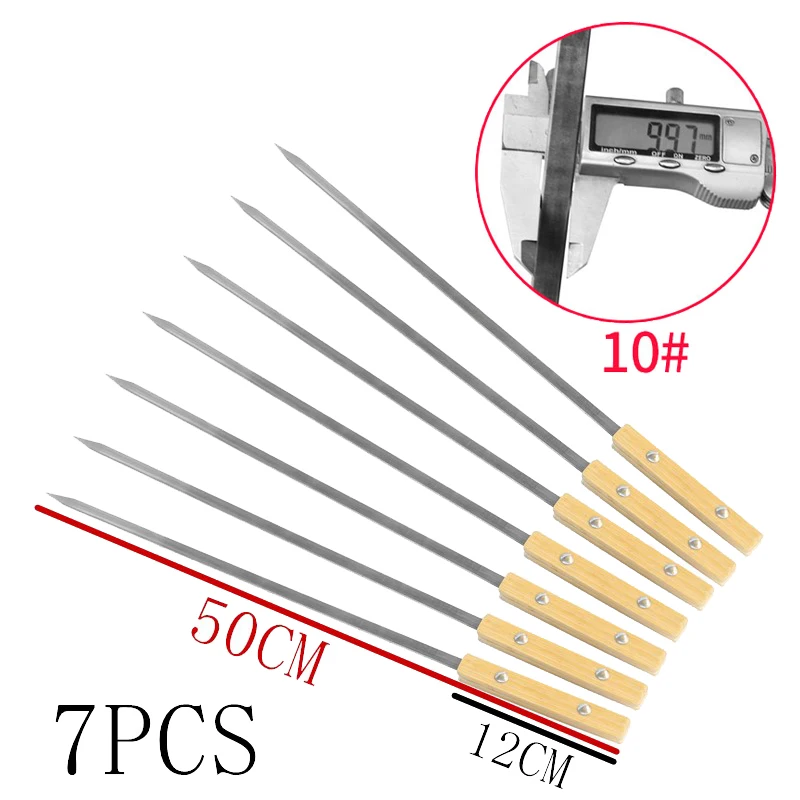 59 см 49 см 39 см в длину, большой из нержавеющей стали бразильский стиль барбекю шампуры, шашлык кебаб кабоб шампуры, широкое лезвие, набор