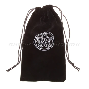

Velvet Pentagram Tarot Card Bag Toy Jewelry Home Mini Drawstring Package S08 dropship