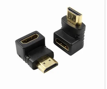 

1.4standard right angle HDMI adapter HDMI Female to male connector 10pcs/lot