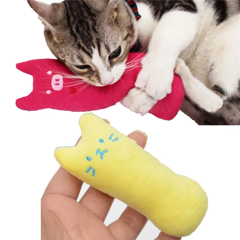 

Hoomall Creative Pillow Scratch Crazy Cat Kicker Catnip Cartoon Cat Toy Teeth Grinding Interactive Cute Toys Pet Supplies