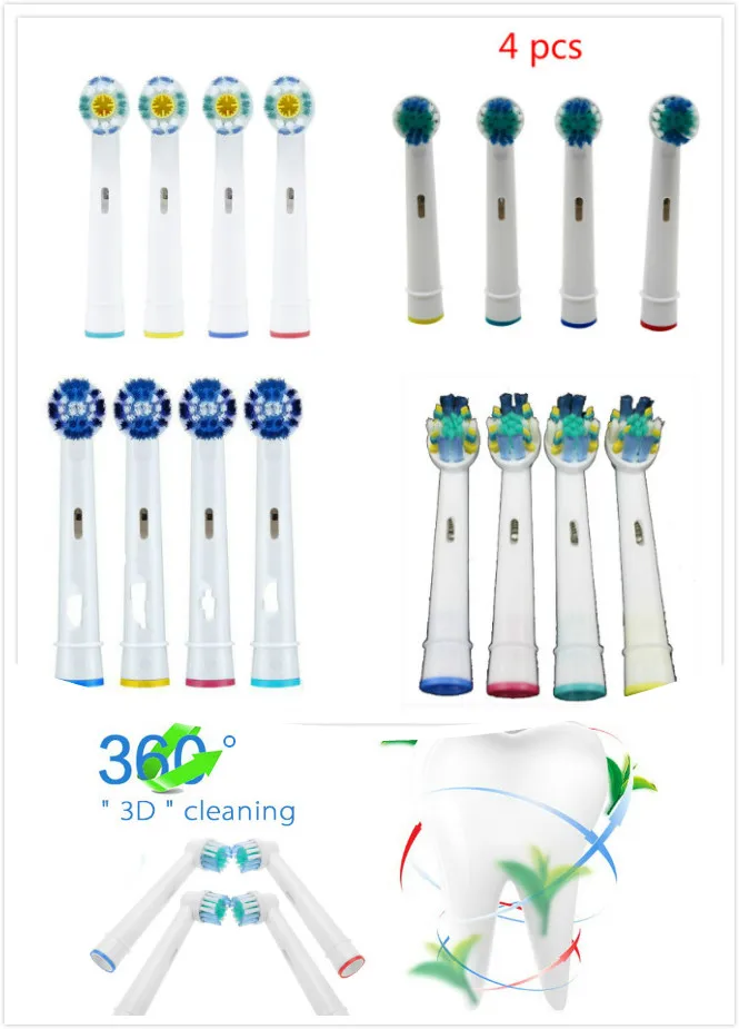 

High Quality Replacement Brush Heads For Braun Oral B Vitality Sensitive Clean Stage Power Tip Profesional Care For Family Use