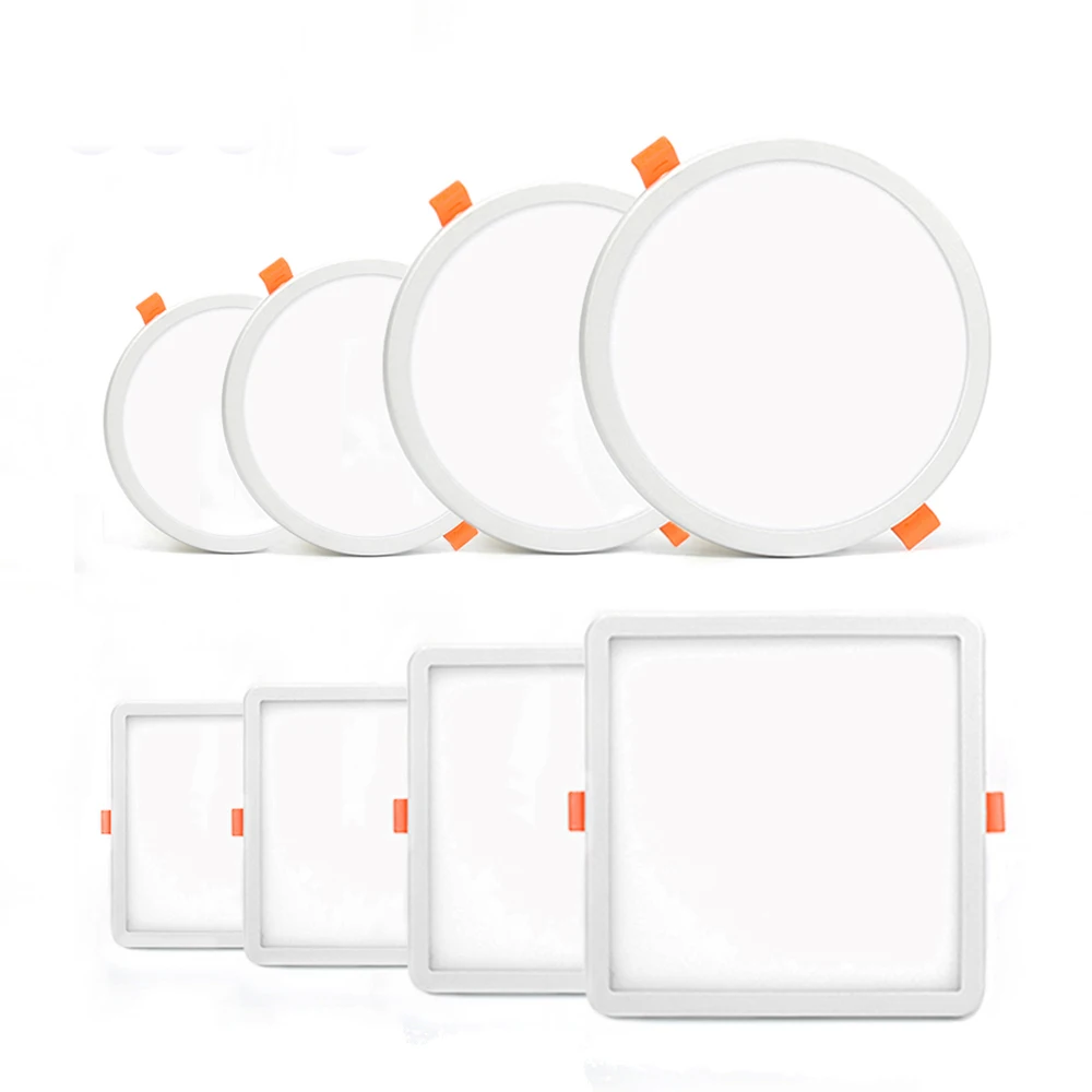 

Led Downlight Lamp 6W 8W 15W 20W AC220V Ceiling Recessed Downlights Square Round Panel Ceiling Lamp