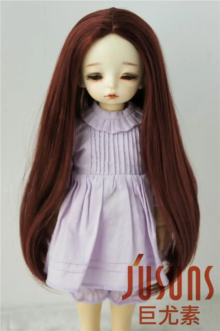 JD016 YOSD 1/6 BJD кукольные парики, модные длинные кудрявые парики, размер 6-7 дюймов, синтетический мохер, кукольные парики