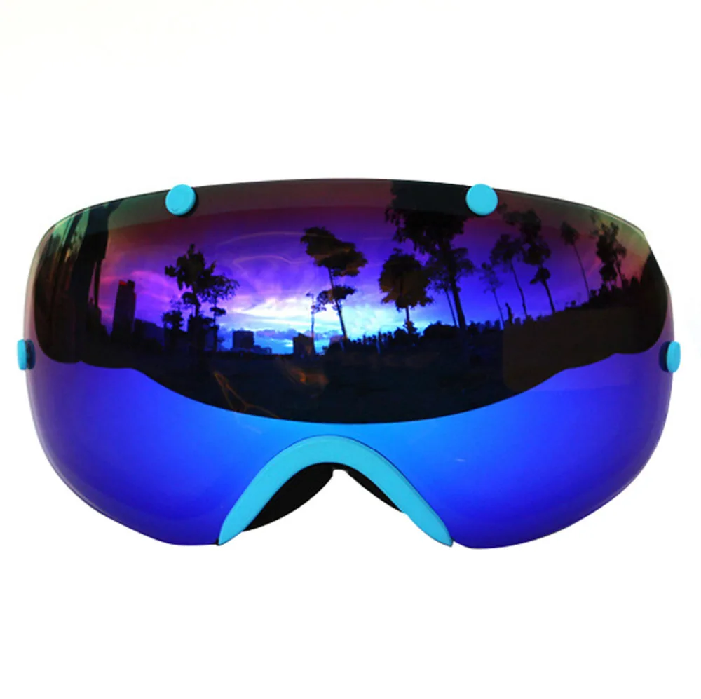 Новинка Copozz, настоящие брендовые лыжные очки, двойные линзы, анти-туман, большие сферические профессиональные лыжные очки, унисекс, разноцветные снежные очки