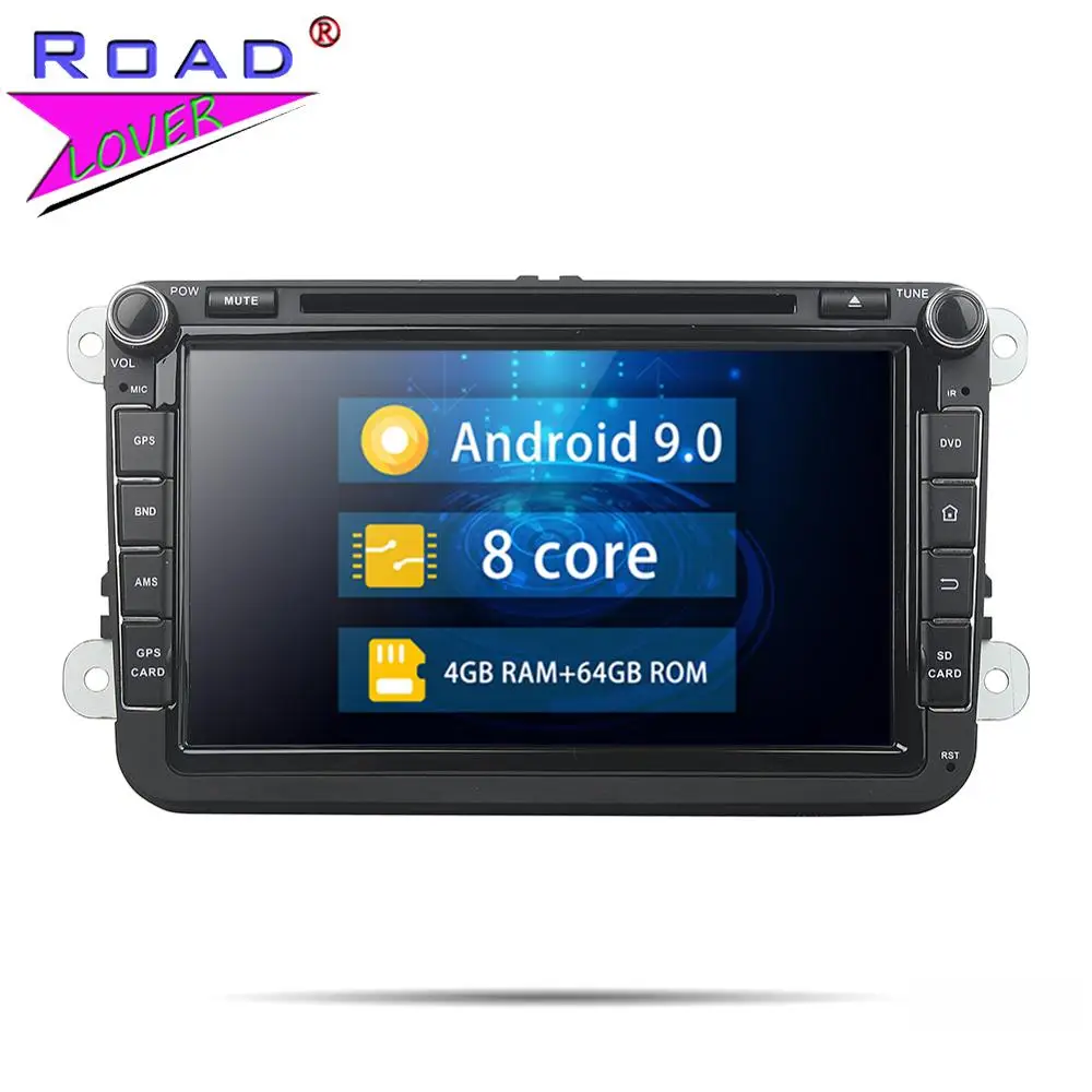 Головное устройство Android 9 0 автомобильный DVD плеер для Volkswagen VW Passat CC Polo Golf Touareg T5 Caddy