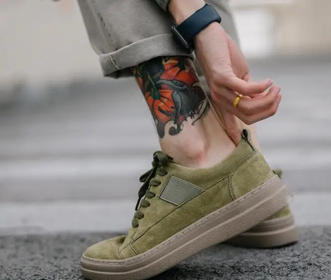 

2019 Leater shoes men 2019 sprig new suee men's shoes tide shoes