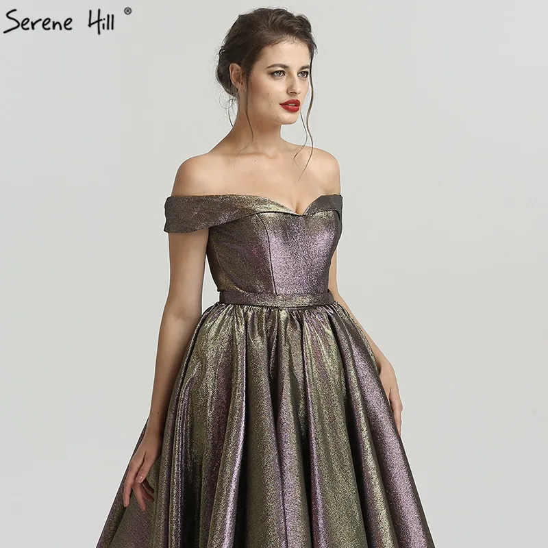 Одежда с длинным рукавом Роскошные блестящие вечерние платья с вышивкой, модное сексуальное вечернее платье Serene Hill LA6526