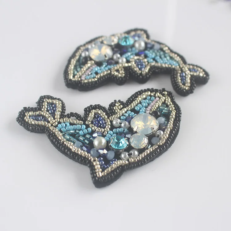DIY аксессуары для одежды бисер алмазные тканевые нашивки ручная вышивка ткань