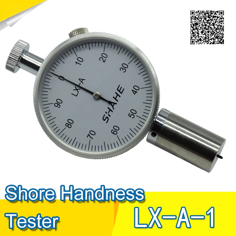 Shore durometer hardness test measure of hardness LX A 1in Hardness