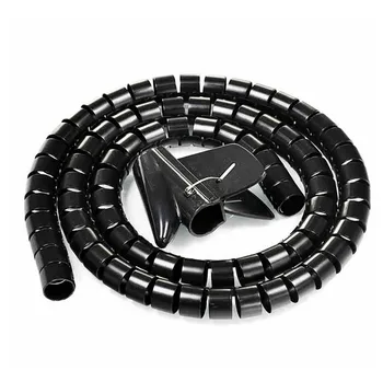 

1 Meter Flexible Cable Organizer Spiral Cord Protector Tube Wire Wrap Wire Storage Pipe Cable Winder 10mm/16mm