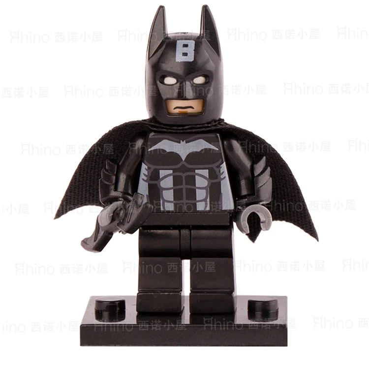

SingleSale POGO Suit Batman with B Head Movie Justice League SUPER HEROES Minifig Assemble Building Blocks Kids Xmas Toys