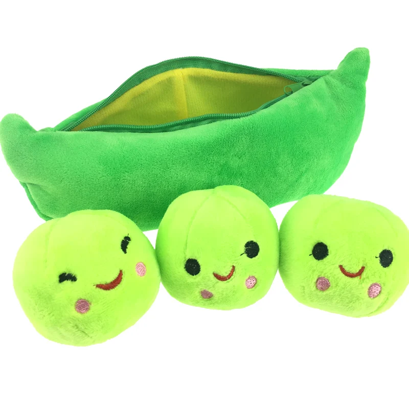 25CM Kids Baby Plush Toys For Children Cute Pea Stuffed Plant Doll