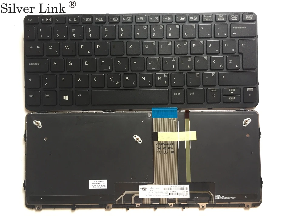 

WB West Balkans backlit Keyboard For HP Pro x2 612 G1 keyboard with backlight WB layout