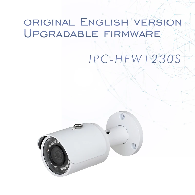 

Dahua H.265 IP Camera IPC-HFW1230S outdoor English CCTV camera replace Hikvision DS-2CD2020F-I 1080P bullet security camera POE