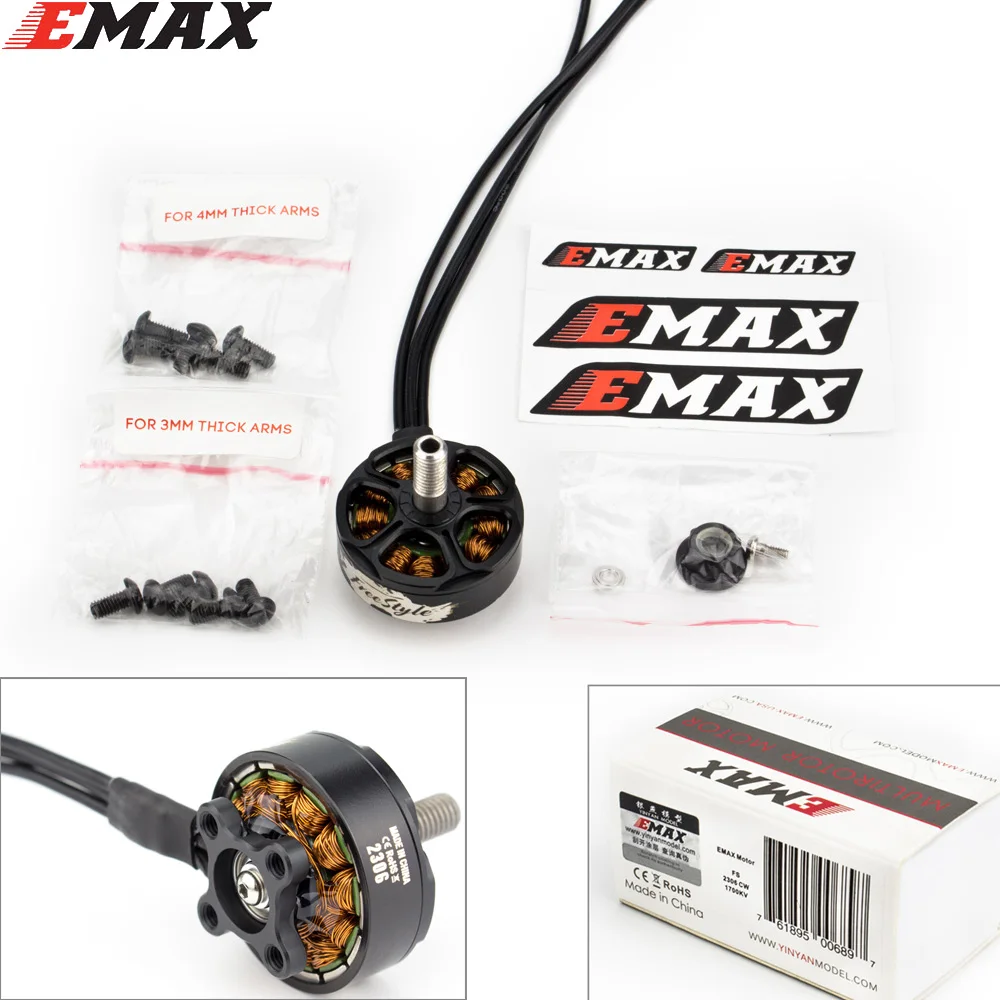 

Emax Hawk Buzz FS2306 3-6S 1700KV/2400KV Motor CW for 40-60A ESC RC FPV Racing Drone RC Accessory